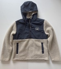 Hurley Sherpa Fleece Quarter Zip Hoodie Pullo...