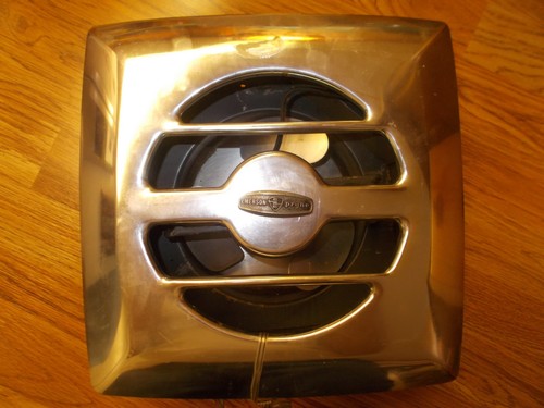 Vintage Emerson Pryne Bathroom Kitchen Exhaust Fan with Chrome Cover 11" x 11"