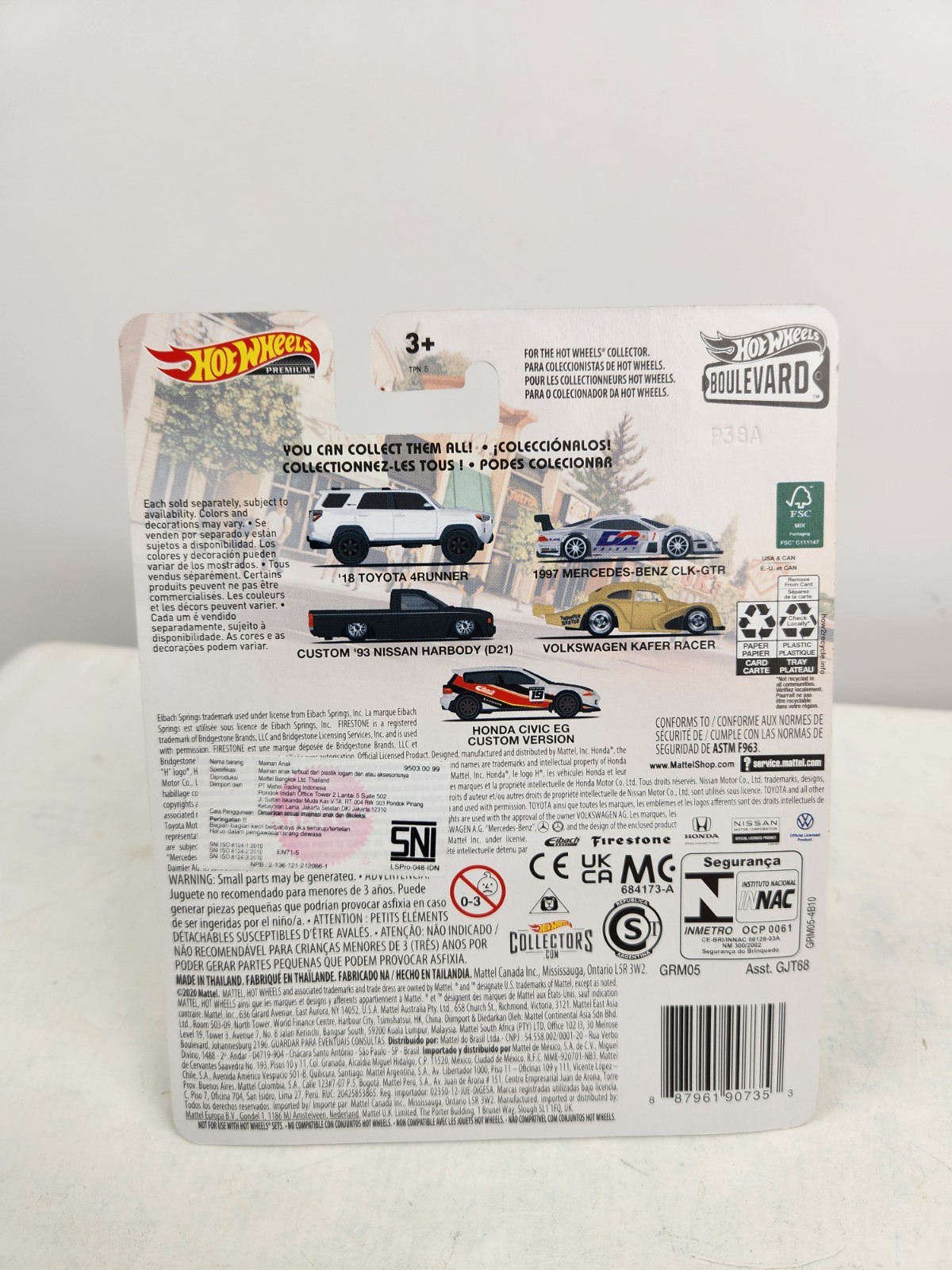 Hot Wheels Premium Boulevard Honda Civic EG Custom Version #40 Silver 2020