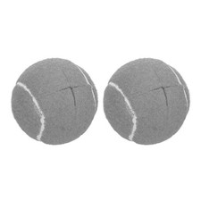 2 Pcs Precut Tennis Balls for Walkers Furniture Legs Gray