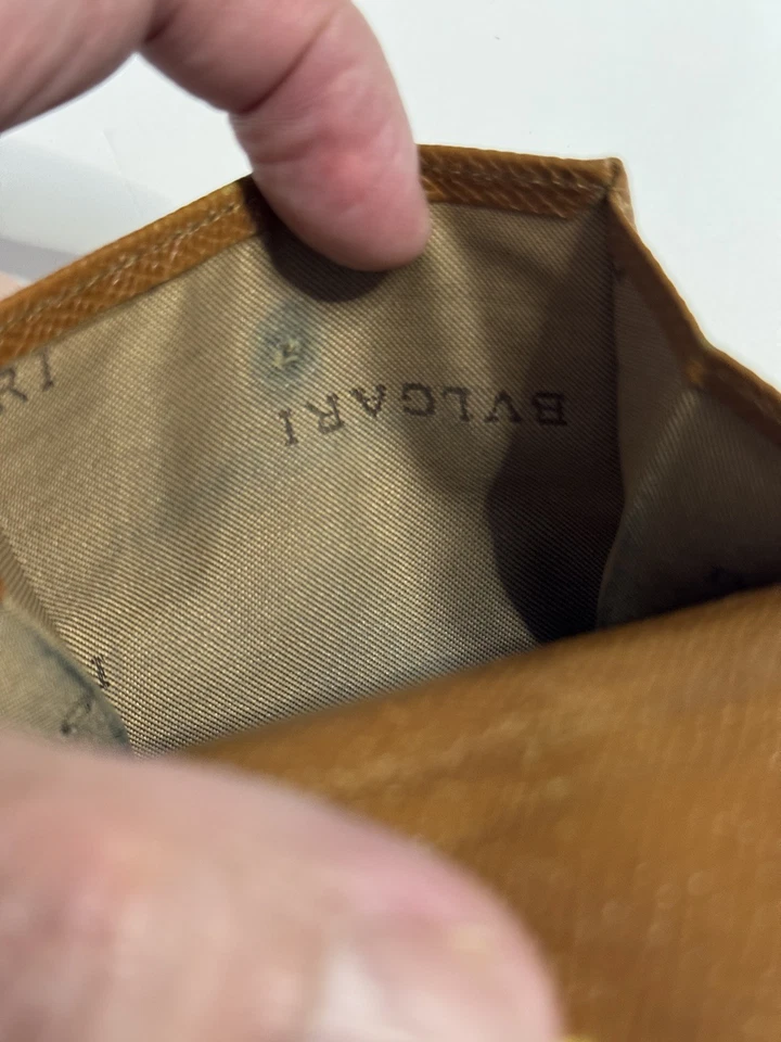 Cartera Bvlgari Hombre Italiana Marrón  Foto 2 de 4