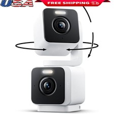 Dual Camera 2K HD Security System Pan Tilt Night Vision Indoor Outdoor New