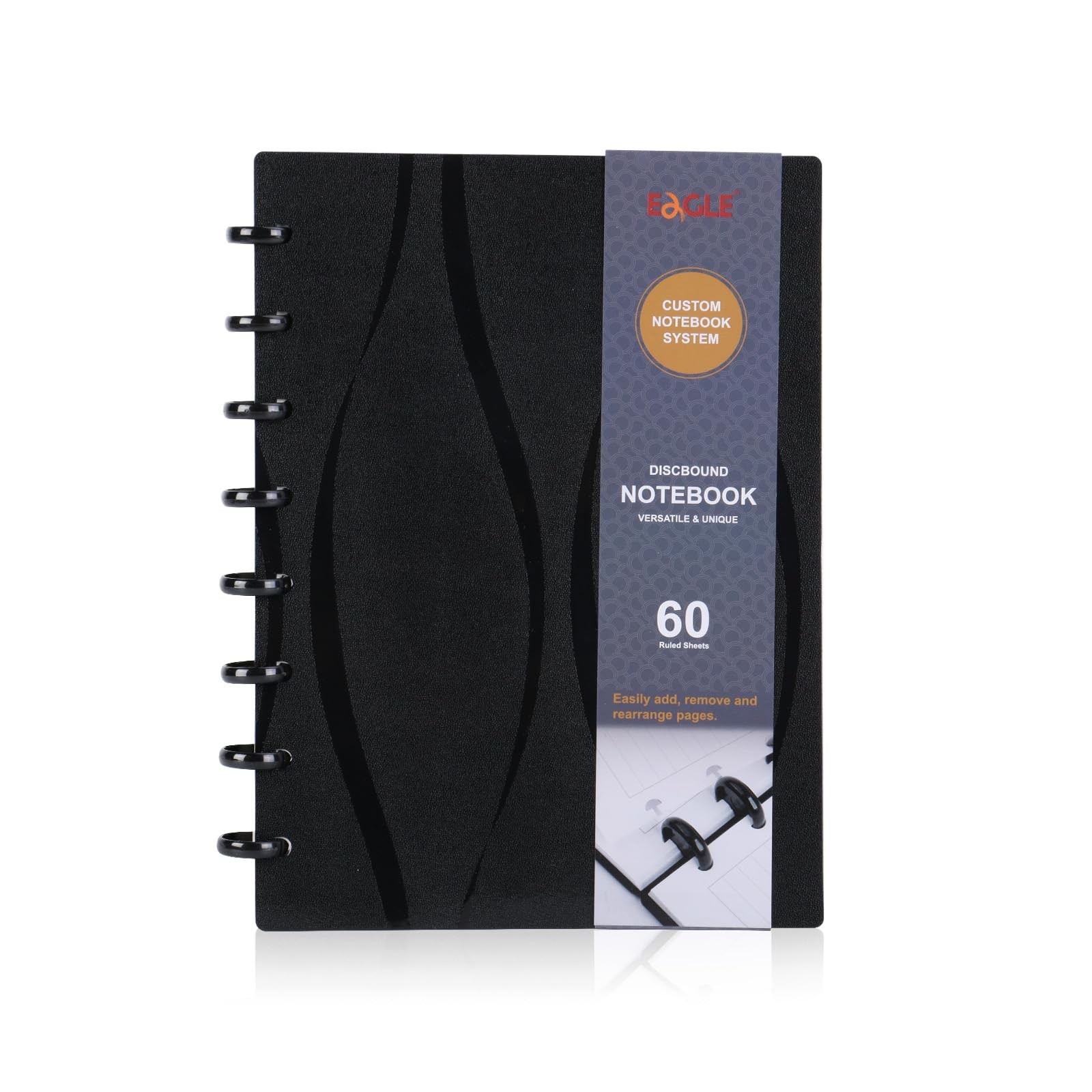 Carnet de notes A5 personnalisable rechargeable discbound papier 100g