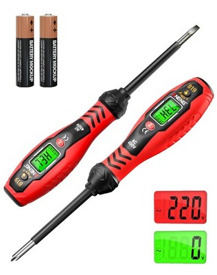 ANENG Voltage Tester Screwdriver Set Non-Contact AC Detector LCD Display 2 Pack