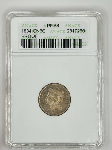 1884-P Three Cent Nickel — photo from the most recent tracked eBay sale