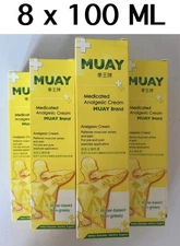 8x 100ml  Namman Muay Thai Boxing Liniment Oil MUAY Medicated Analgesic Cream