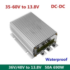 36V/48V To 13.8V 50A 690W Power Converter Waterproof Module DC35-60V To 13.8V