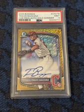 2025 Bowman Chrome Prospect Autograph Travis Bazzana Gold Shimmer /50 PSA 9 (AU)