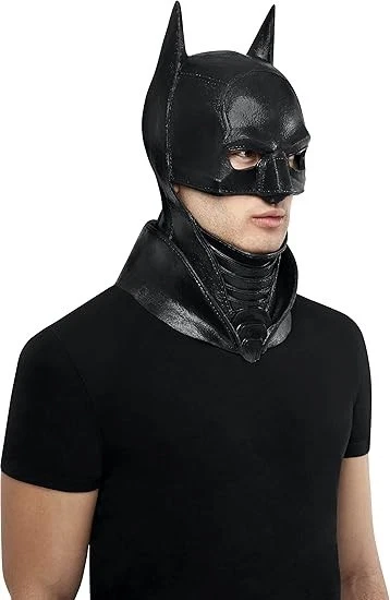 Men's DC Batman: The Batman Movie Deluxe Overhead Latex Mask, As Shown, One Size - Image 2 of 4