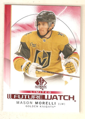 Mason Morelli 2024-25 SP Authentic Limited Red Parallel RC #119 Golden Knights