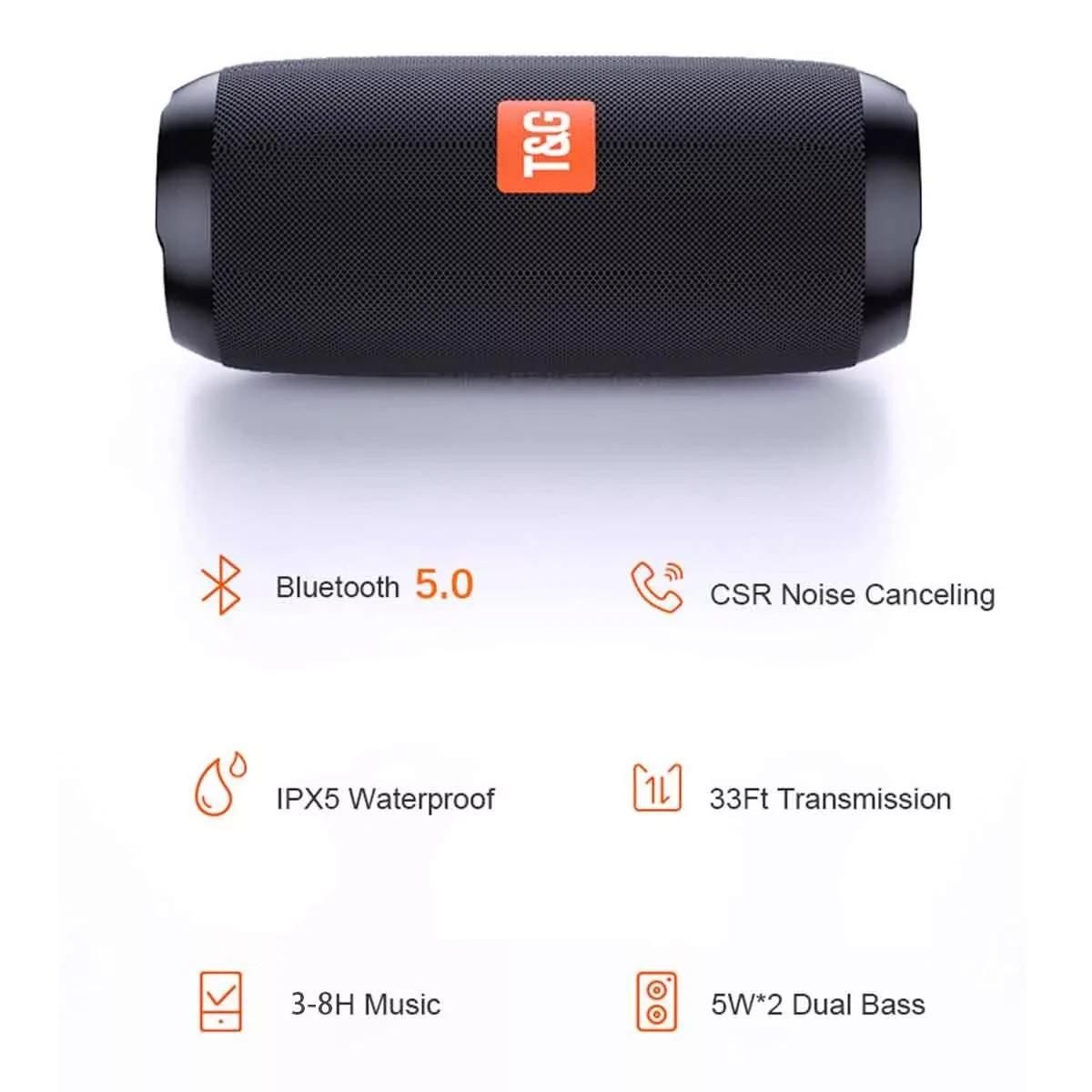 Portable Speaker Wireless Bluetooth Speakers TG-116C Support TF Card FM Radio