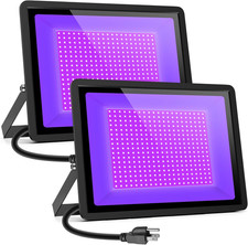 500W LED Black Lights for Parties, Stage, Aquariums Neon Glow - 6ft Cable