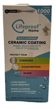Lifeproof Home Multi-Surface Ceramic Coating Spray w/ Towel, 8 fl oz -NEW IN BOX