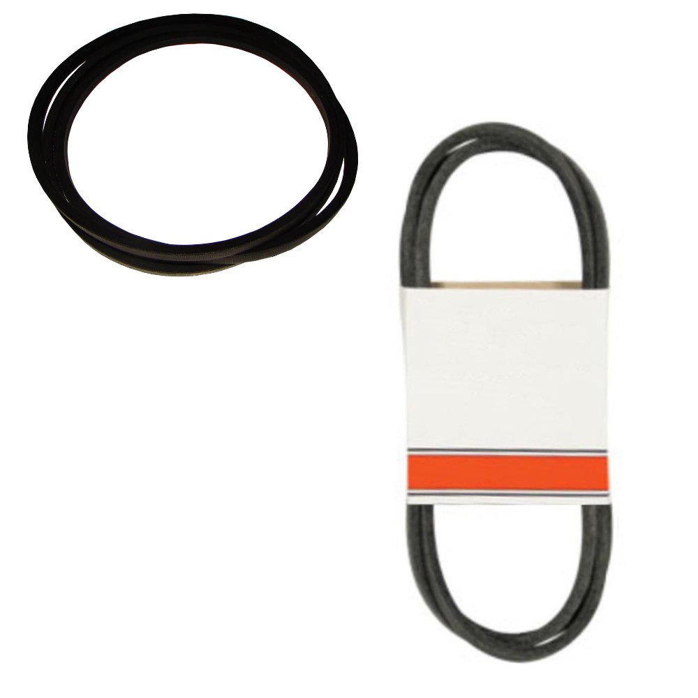 Deck and Drive Belt Set  Fits AYP Replaces 130801 Made with Aramid
