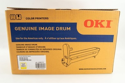 Genuine OKI Yellow Image Drum (43381717) C6100 & C6150 Series, C5550MFP, MC560