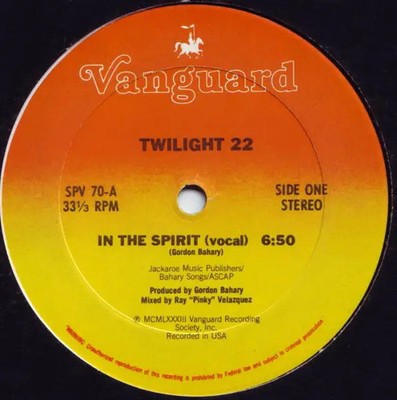 Twilight 22 In The Spirit Vinyl Single 12inch Vanguard