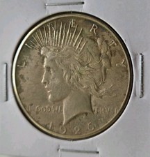 1926-S Peace Silver Dollar U.S. 90% Silver Coin Liberty Design