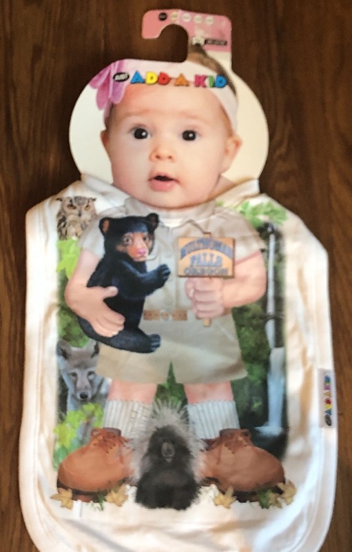 Add a Kid MULTNOMAH FALLS OREGON 6M To 18M Oversized Cotton BIB