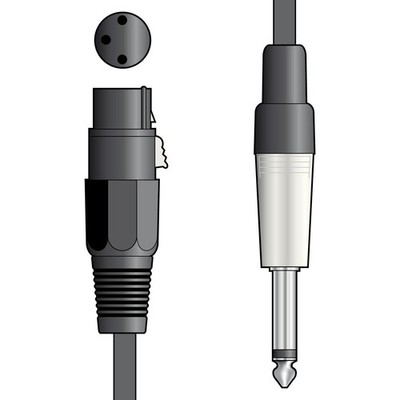 Citronic Classic Mikrofonkabel XLR - Klinke 3,0 m schwarz
