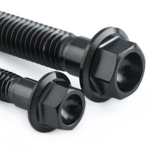 Stainless Steel Engine Kit Suzuki RG500 Flanged Hex ESU045SSHX Black | Pro-Bolt