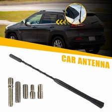 Antena Universal Coche 9" Radio Alimentación AM/FM Señal Antena Techo Mástil Largo Látigo Nuevo