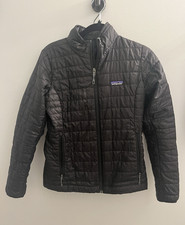 Patagonia Nano Puff Women's Insulated Full Zip Puffer Jacket Black Size S