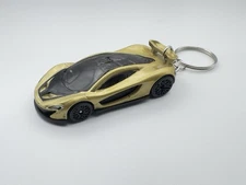 Custom Hot Wheels McLaren P1 Keychain - Hypercar British Supercar Fan Gift