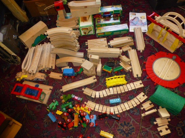 Brio Thomas & Other  Wood Train Lot -123 pieces+ - Tracks, Trains & Accessories
