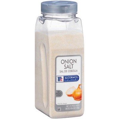 Onion Salt, 36 oz Container of Onion Salt Seasoning for Restaurant Use, Ideal 