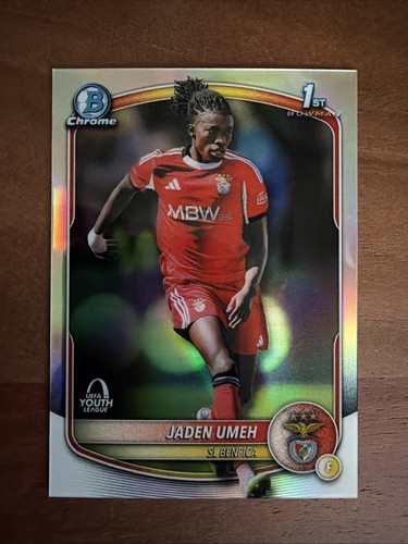 Jaden Umeh 2025-26 Topps Chrome UEFA UCC Bowman 1st Benfica #BU-JU