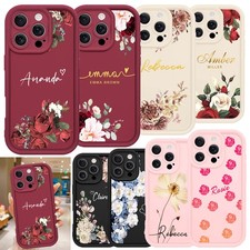 Pretty Flowers Customized Rubber Phone Case Cover For iPhone 17 Pro 13 14 15 16e