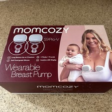 Momcozy S12 9-Levels Double Wearable Breast Pump - White