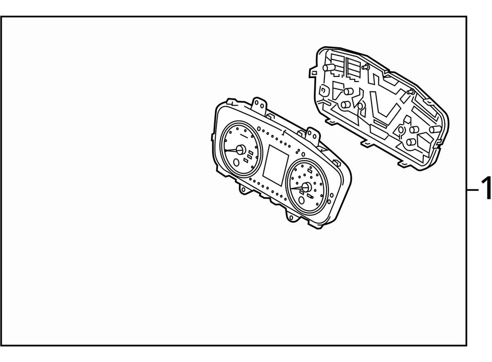 2003-2005 现代索纳塔速度计仪表组仪表 RK8RH — 第 4/4 张图片