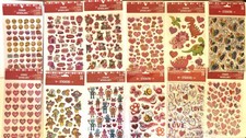 158 Valentines Day Large Sticker Packs  Crafts, Scrapbooking, Kids Party Favors