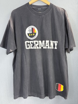 Y2K Germany DEUTSCHER FUSBALLVERBAND T-Shirt On Black Men s XL