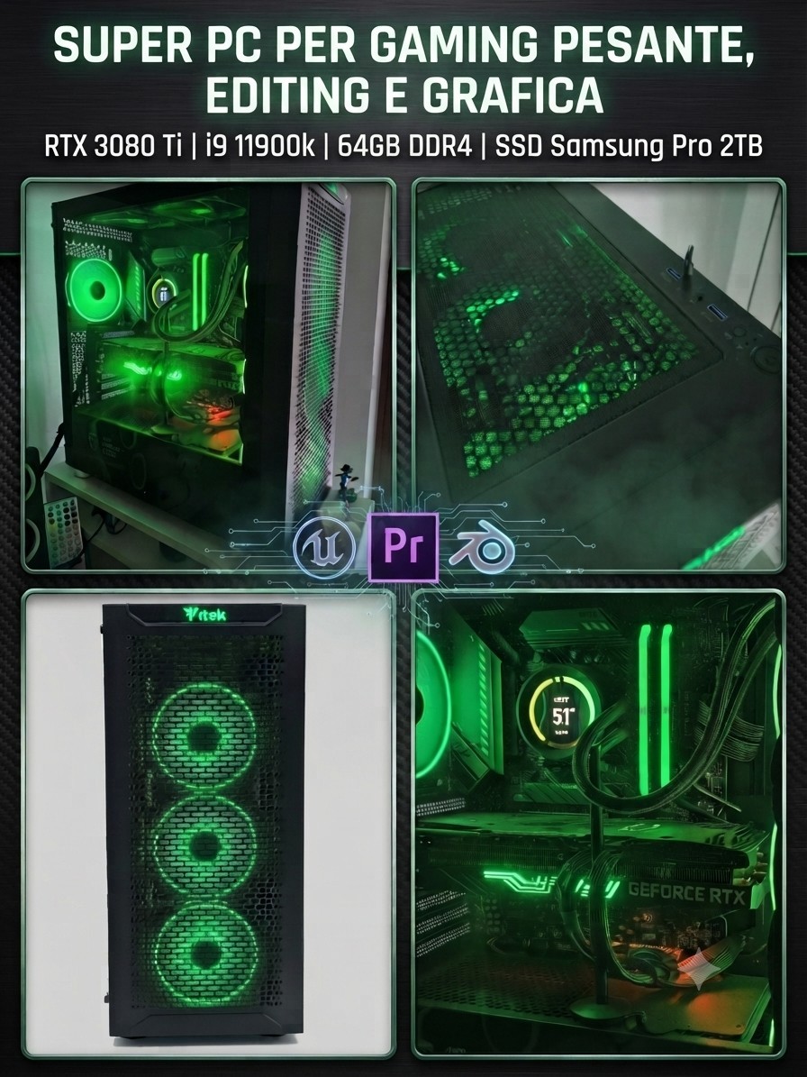 PC Gaming RTX 3080 Ti + i9-11900K — NON SPEDISCO