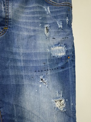 DSQUARED2 Tidy Biker Distressed Jean Shorts IT 56 US 34