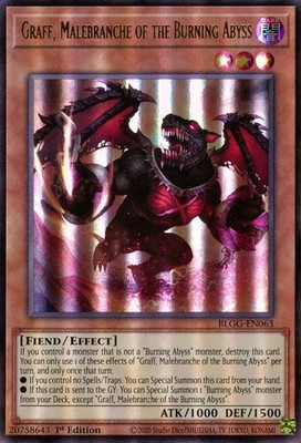 Graff, Malebranche of the Burning Abyss 1st Edition Ultra Rare Battles of Legend