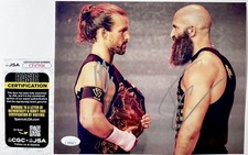 WWE NXT Adam Cole & Tommaso Ciampa Signed 8x10 Photo Autograph JSA COA