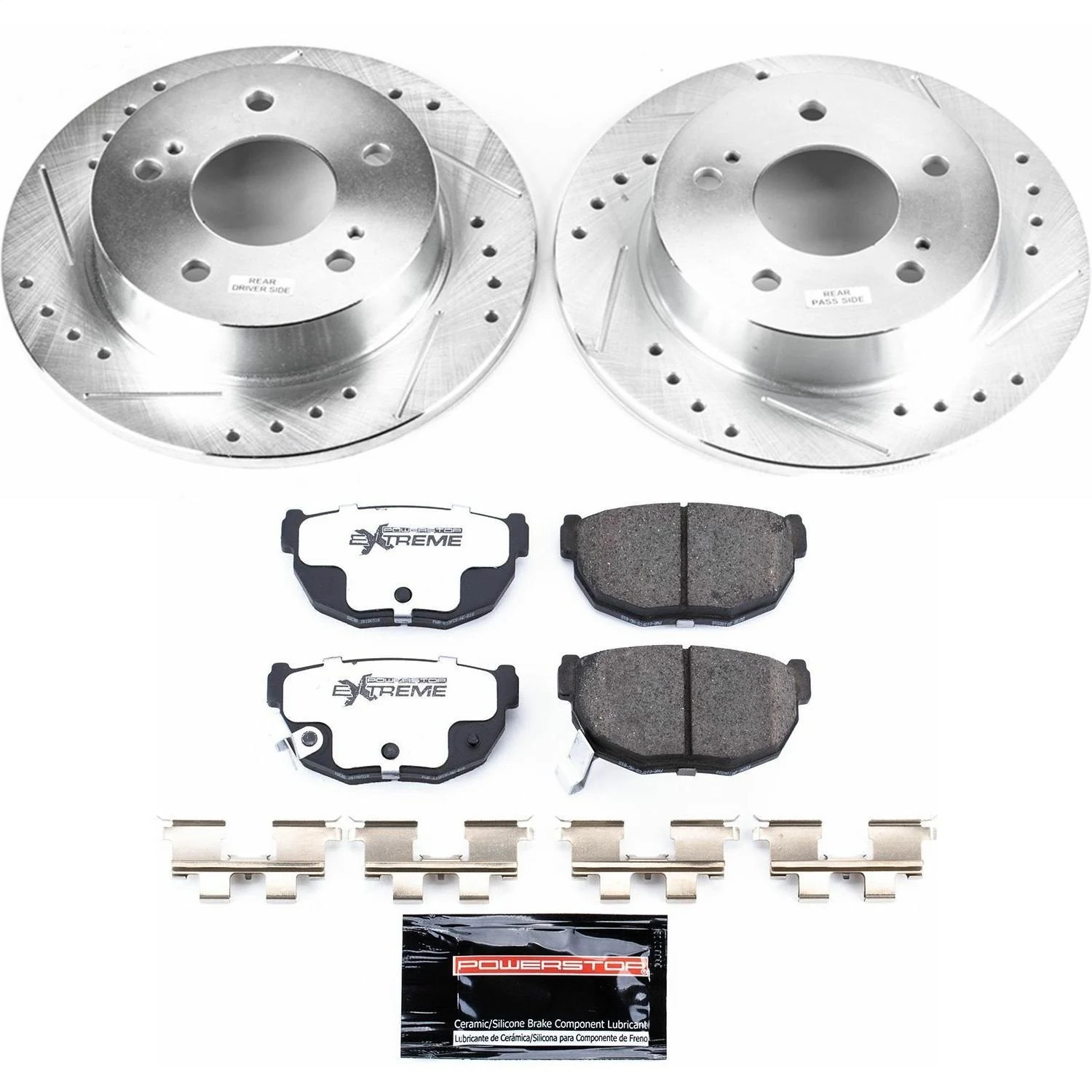 Power Stop K1174-26 Z26 Street Warrior 1-Click Brake Kit Rear
