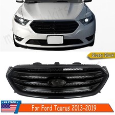 Gloss Black Bumper Grill For 2013-2019 Ford Taurus Front Upper Grille Assembly Gloss Black Bumper Grill For 2013-2019 Ford Taurus Front Upper Grille Assembly