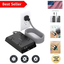 Multi-Device Charging Station: 9-Outlets & USB Ports for Home and Office