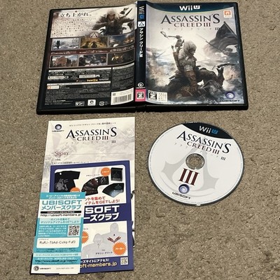 Assassin's Creed III 3 Wii U Video Game NTSC-J JPN Japan Import Ubisoft Complete