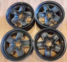 SET OF (4) 16" FORD MUSTANG FACTORY OEM BLACK STEEL RIMS 16x7 2006 5x114.3