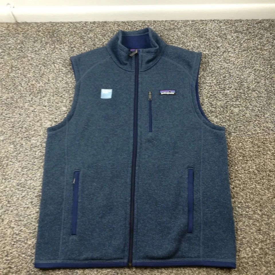 Patagonia Goldman Sachs Vest Better Sweater Full Zip Blue Mens Medium 25881 - Image 2 of 4