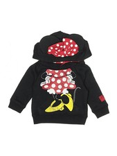 NWT Disney Parks Girls Black Zip Up Hoodie 3 Months