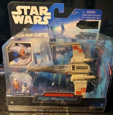 Jazwares Star Wars Micro Galaxy Squadron Luke Skywalker  s X-Wing W/2Mini Figures