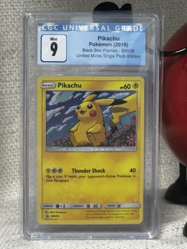 Pikachu graded CGC 9 for sale on eBay