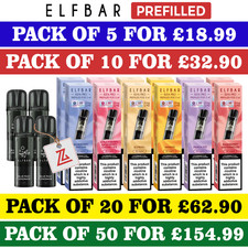 Elf Bar Elfa Pro Pods | Prefilled Pods | 20MG | 2ml | E Cig | Replaceable Multi