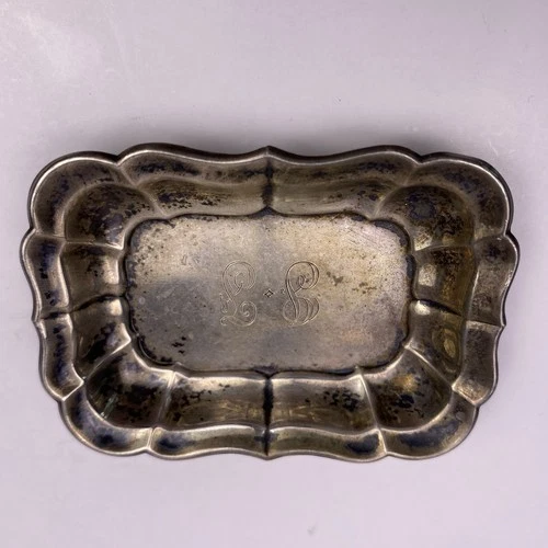 Reed & Barton Sterling Silver Nut Cup Tray X958A Windsor 20g ENGRAVED Initials